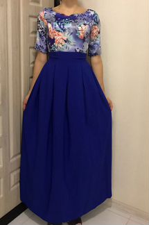 Платье синее