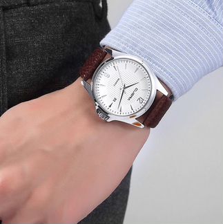 Часы наручные, натуральная кожа