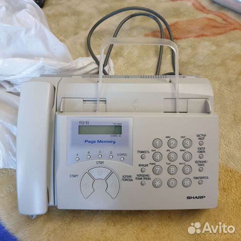Телефон, факс, копир sharp fo-51