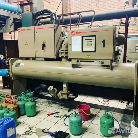 Ремонт чиллеров. Сбор и заправка фреона