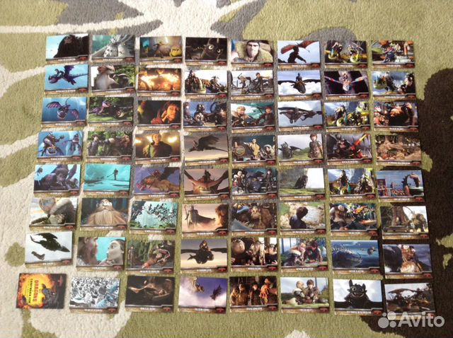 Карточки topps Как приручить дракона 2