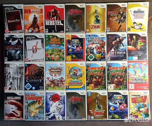 Лицензионные диски на nintendo wii