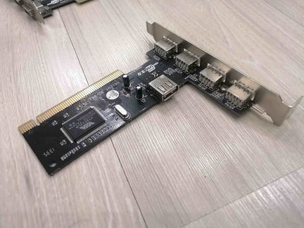 Контроллер USB PCI VIA6212 (4+1) 5xUSB2.0