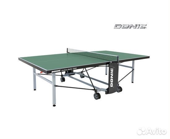 Теннисный стол donic outdoor roller 1000 green