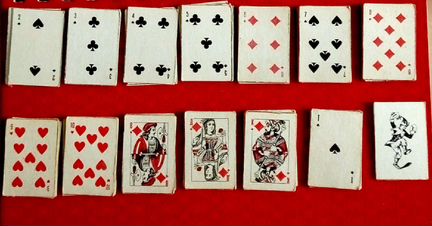 Карты сувенирные СССР 54шт высота 4см