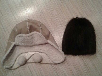 Бежевая 300,чёрная натур.мех 500