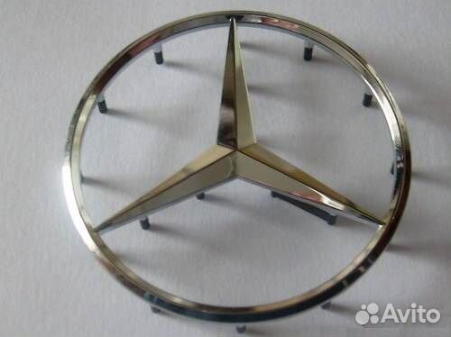 Эмблема звезда Мерседес Mercedes на руль (эирбэг)