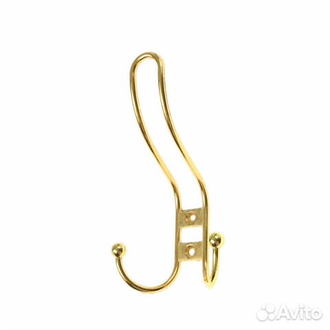 Крючок-вешалка №12, полимер золото