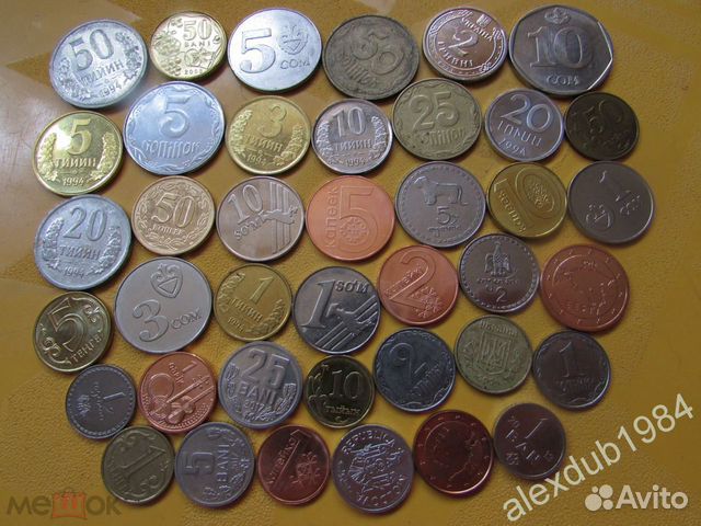 43 монеты стран снг, разные