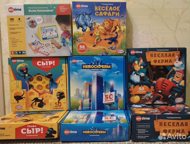 Новые настольные игры-головоломки on time