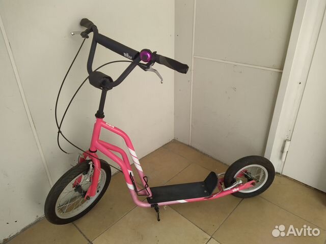 Самокат взрослый с большими колесами