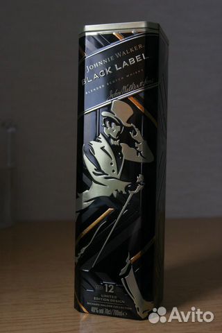 Жестяная коробка от виски black LAB