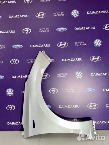 Крыло Hyundai Solaris 2017-20 Правое Серебристый