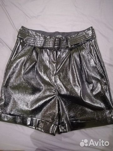 Шорты из экокожи