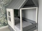 Детская кроватка домик с матрасом объявление продам