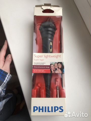 Проводной микрофон Philips 25 mm diaphragm