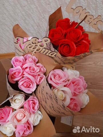 Мыльные розы букеты