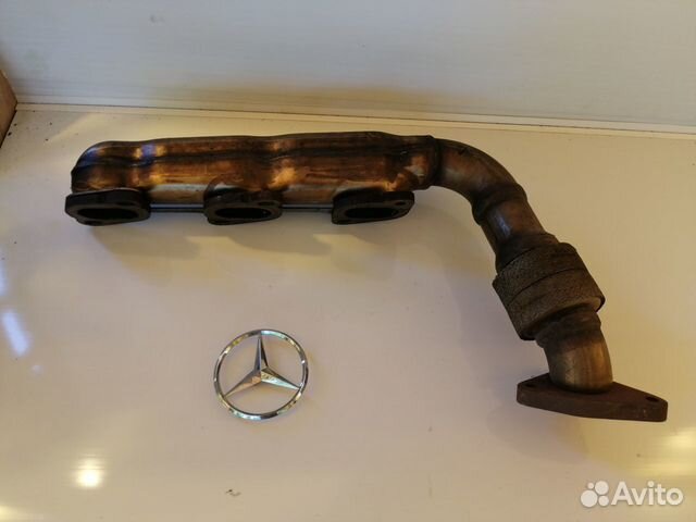 Выпускной коллектор левый Mercedes 642