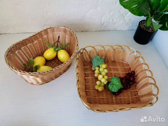 Корзина плетеная для сервировки полиротанг