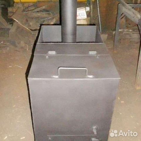 Печь для бани с баком для воды