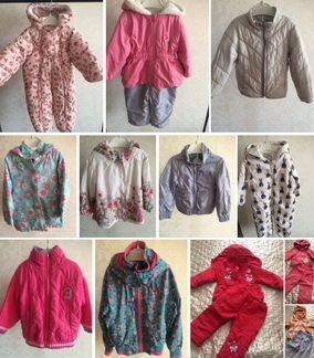 Верхняя одежда для девочки с 1 годика до 4 лет