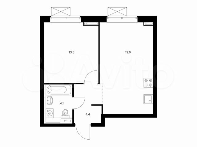 1-к. квартира, 41,6 м², 16/33 эт.
