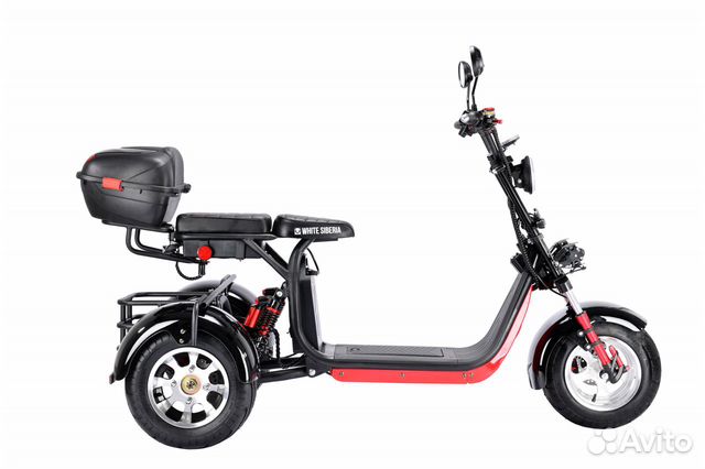 Электроскутер White Siberia PRO trike+3000W