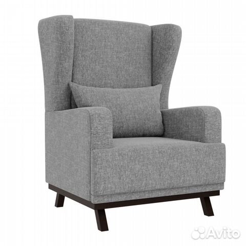 Кресло Джон рогожка серая