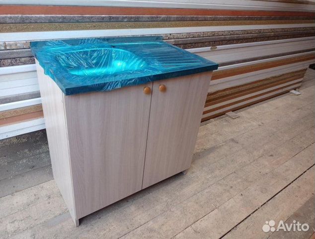 Тумба 0.8 с мойкой новая