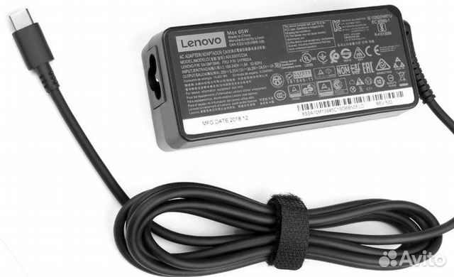 Блок питания (зарядка) Lenovo Type-C 65W