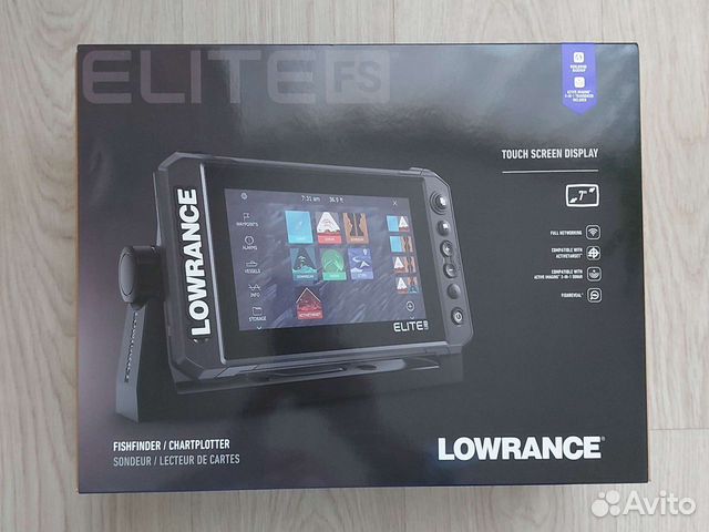 Эхолот картплоттер lowrance elite FS 7 с датчиком