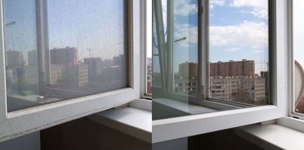 Мытье окон, балконов. Любого стекла