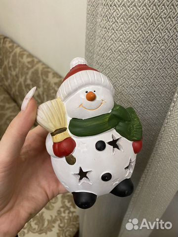 Подсвечник новогодний и ангел подарок