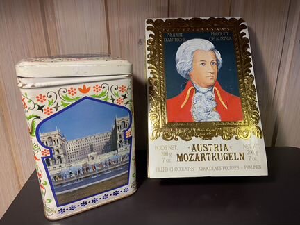 Банка и коробка Винтаж