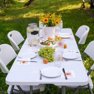 Аренда мебели-столов, стульев для банкета, фуршета