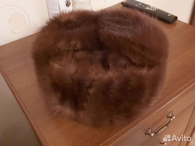 Норковая шапка мужская новая