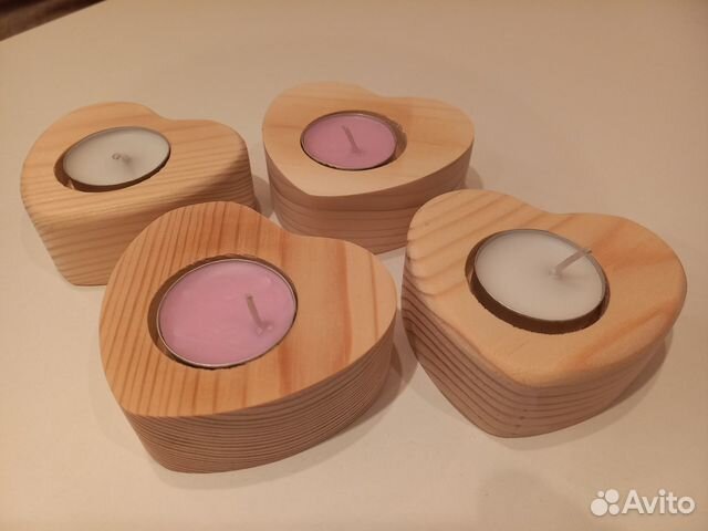 Подсвечники деревянные