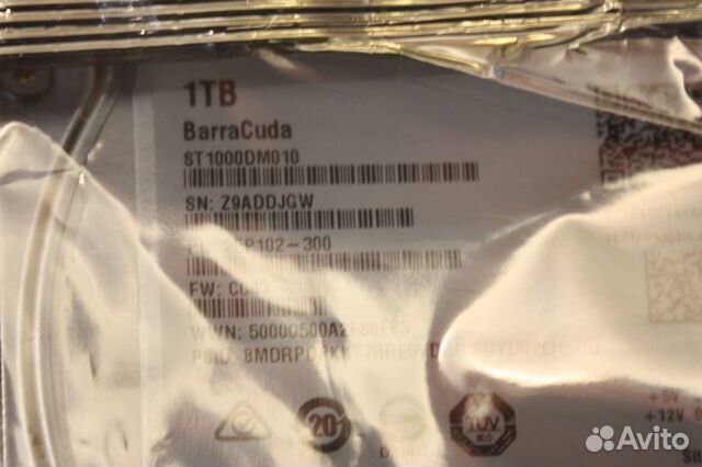 Жесткий диск (1TB) Seagate Barracuda 7200rp новый