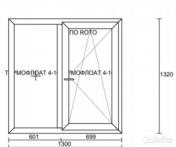 Окно пластиковое в кухню