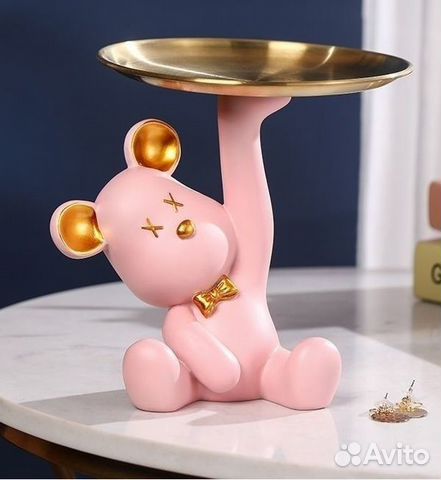 Ключница медведь с подносом