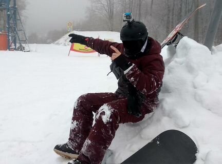 Горнолыжные сноубордические штаны и куртка костюм