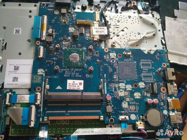 Материнская плата hp 15-ac n3700