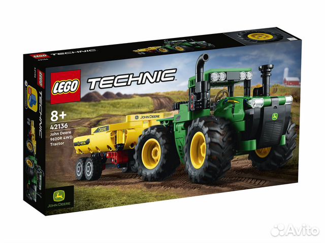 Lego Technic Лего 42136 John Deere Tractor, новый