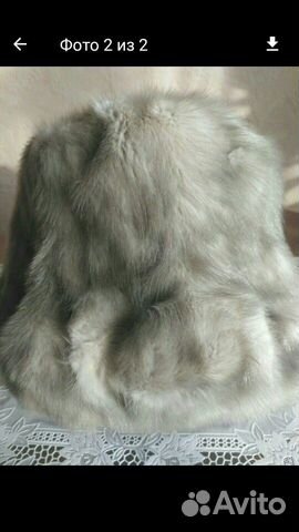 Мех голубой норки от шапки