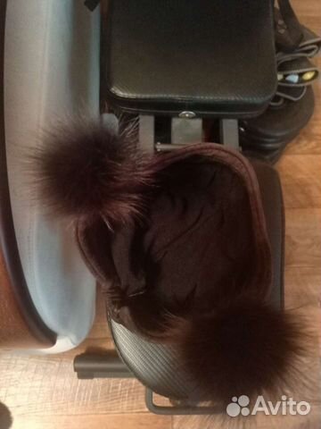 Шапка женская замшевая