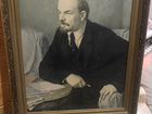 Картина на спецткани В.И. Ленин в раме объявление продам