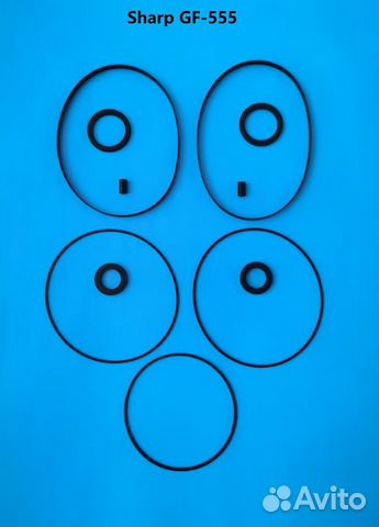 Полный комплект пассиков идлеров sharp gf-555 666
