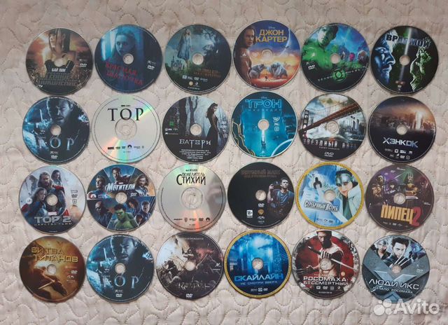 57 DVD дисков разные (без коробочек)