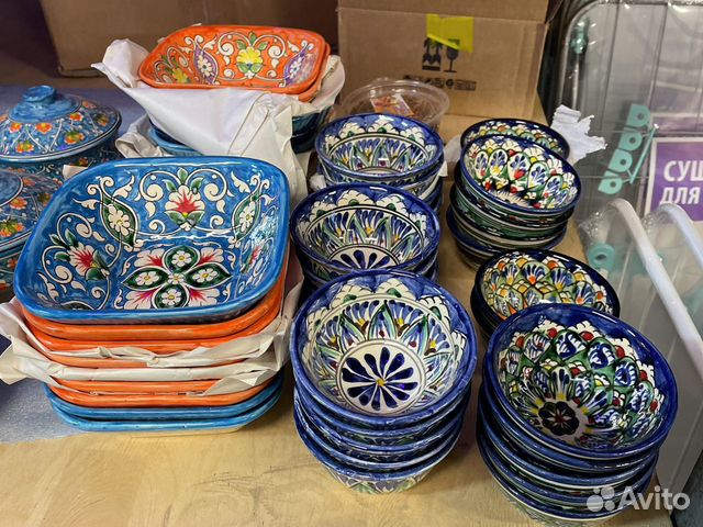 Пиала, коса, тарелки узбекские