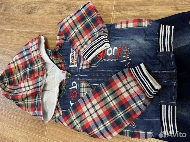 Джинсовый костюм на мальчика